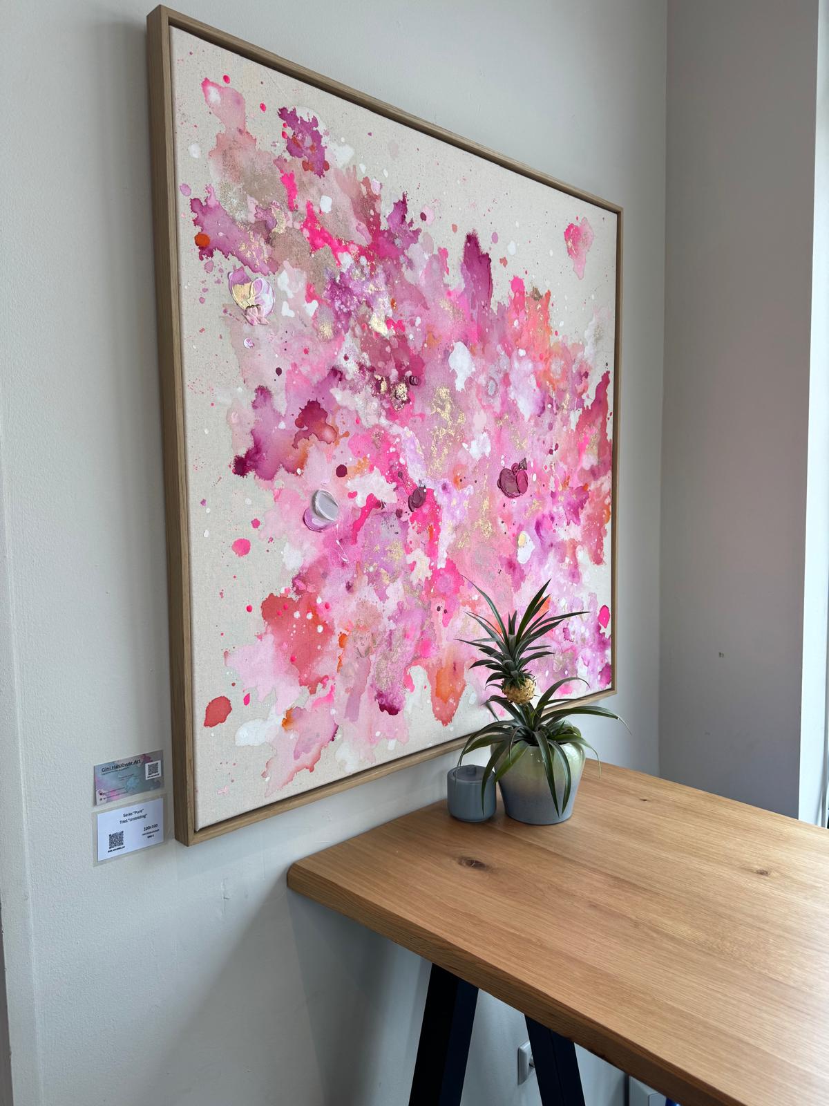 Pure-Unfolding, 2026, Acryl, Gold und Strukturelemente auf roher Baumwollleinwand, Ansicht 17